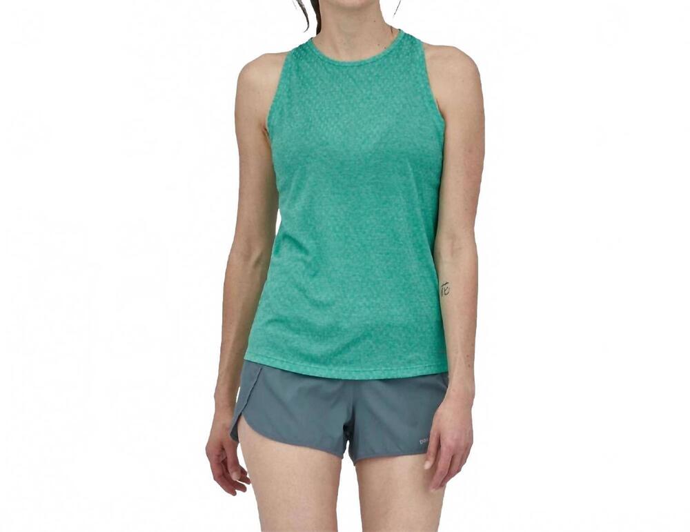 NEW PATAGONIA ridge flow tank top in fresh teal